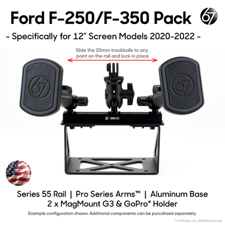 Ford F-250/F-350 (2020-2022) with 12" Screen Pack Options