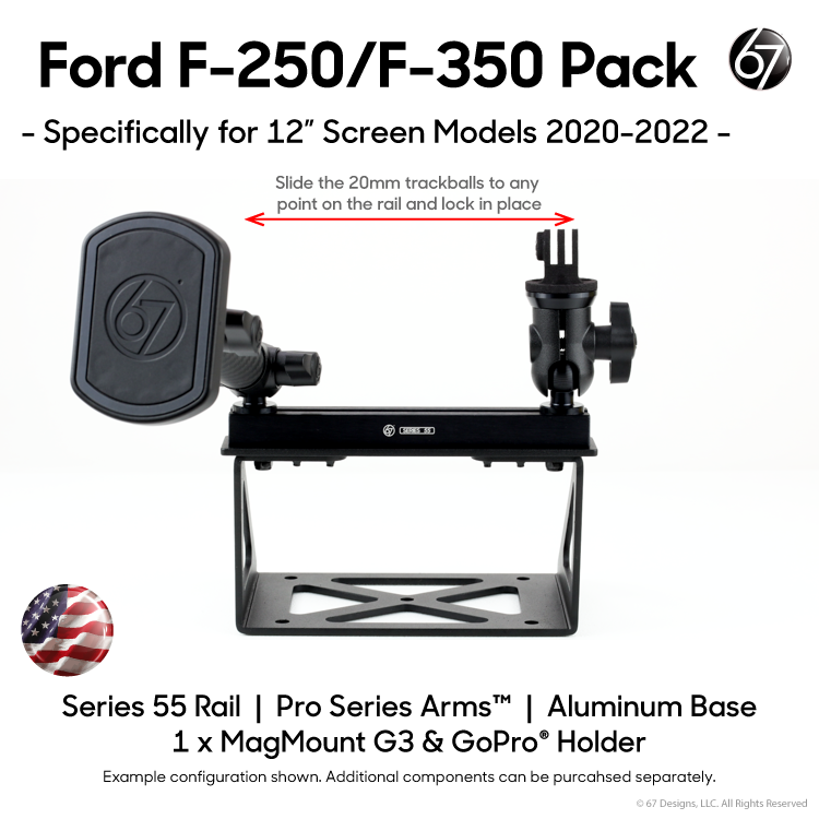 Ford F-250/F-350 (2020-2022) with 12" Screen Pack Options