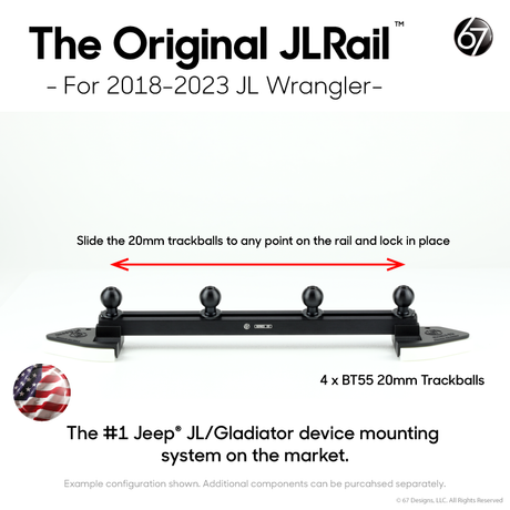 Jeep® JL/Gladiator Series 55 Rail + Trackballs Packs