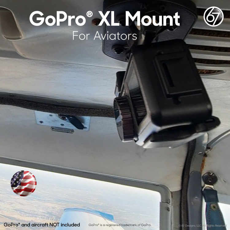 Magnetic XL Action Camera Mount with 3 Finger Adapter