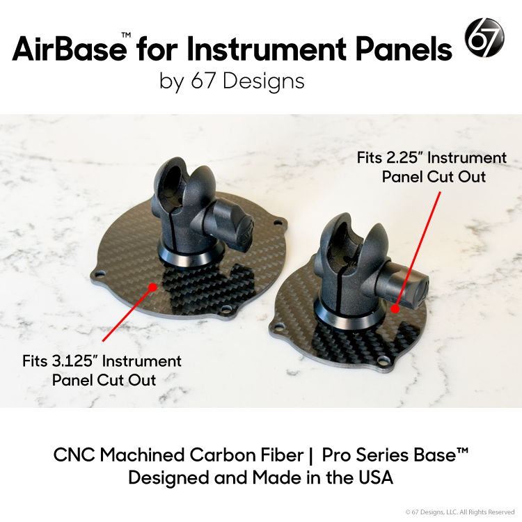 AirBase Instrument Panel Cut Out (IPCO) Base with Clamps