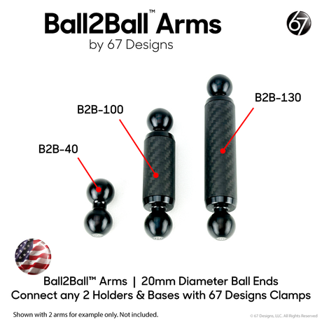 Ball2Ball™ Arm (20mm <-> 20mm)