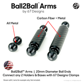 Ball2Ball™ Arm (20mm <-> 20mm)