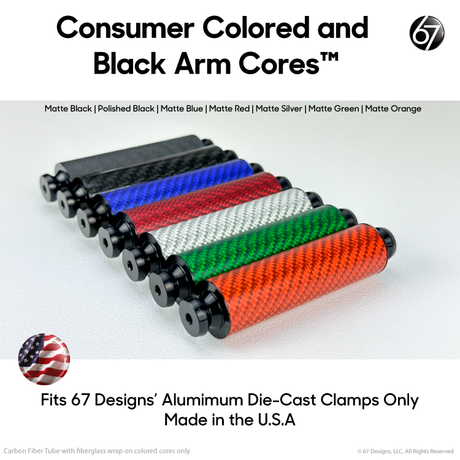 Consumer Colored and Black Arm Cores