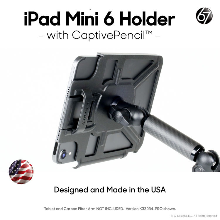 Holder for Apple iPad Mini - with CaptivePencil