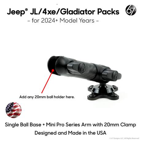 Jeep® JL (2024+) - Single/Dual Ball Packs