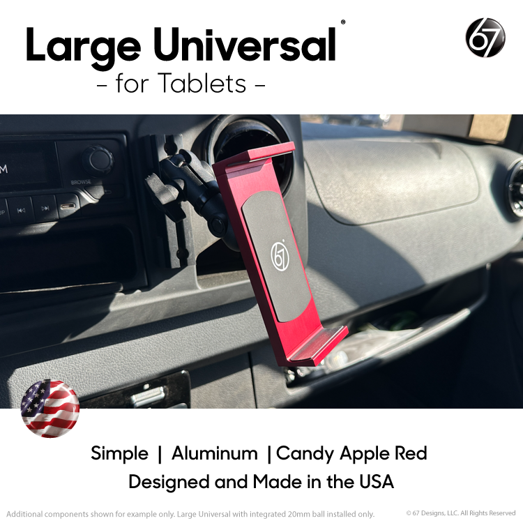 Universal Tablet Holder - Candy Apple Red