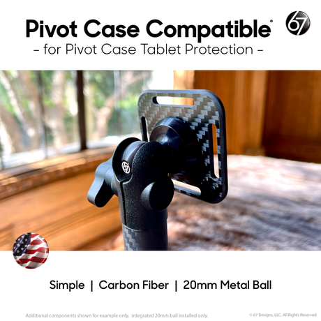 Carbon Fiber Pivot Case Adapter by 67 Designs