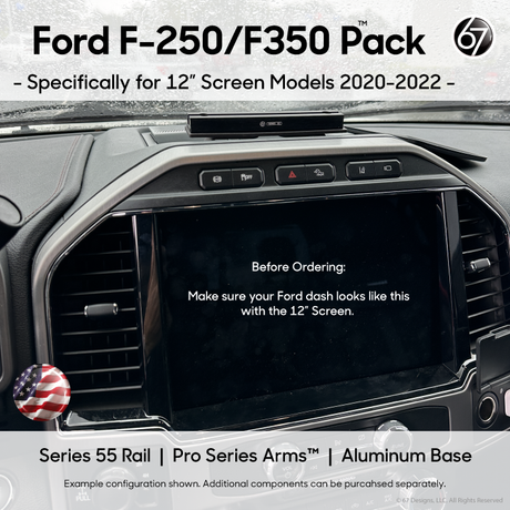 Ford 250/350 with 12" Screen (2020-2022) Base