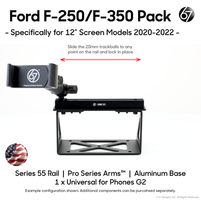 Ford F-250/F-350 (2020-2022) with 12" Screen Pack Options