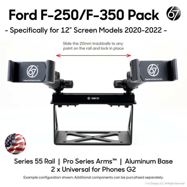 Ford F-250/F-350 (2020-2022) with 12" Screen Pack Options