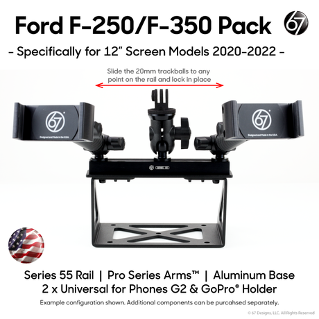 Ford F-250/F-350 (2020-2022) with 12" Screen Pack Options