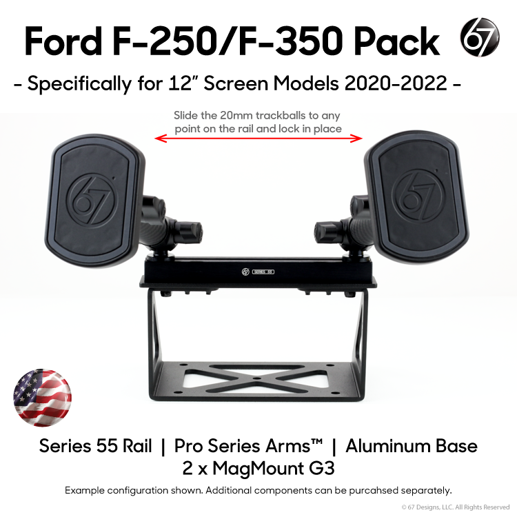 Ford F-250/F-350 (2020-2022) with 12" Screen Pack Options