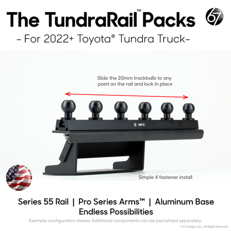TundraRail™ Pack Options with Pro Series Arms™