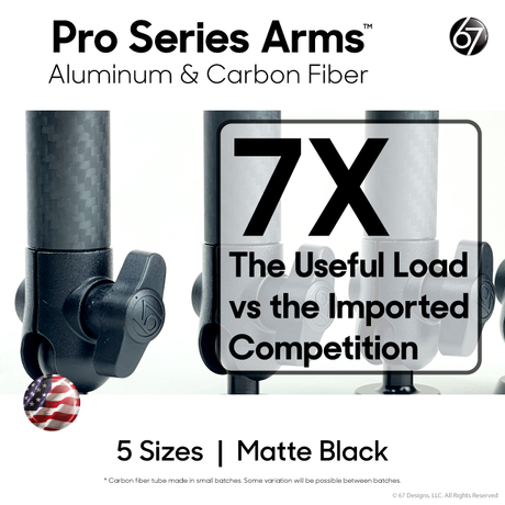 Arm Builder - Pro Series Arms 20mm <-> 1" Ball Sizes