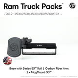 RamRail™ Pack Options with Matte Black Carbon Fiber Arms