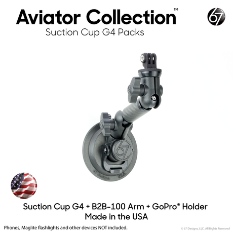 Aviator Suction Cup G4 Packs with Arms and Holders