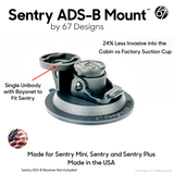 Suction Cup G4 - Sentry ADS-B Mount