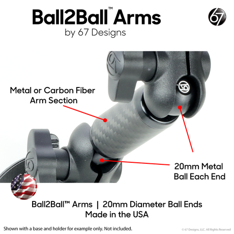 Ball2Ball™ Arm (20mm <-> 20mm)