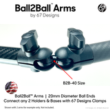 Ball2Ball™ Arm (20mm <-> 20mm) for Aviators