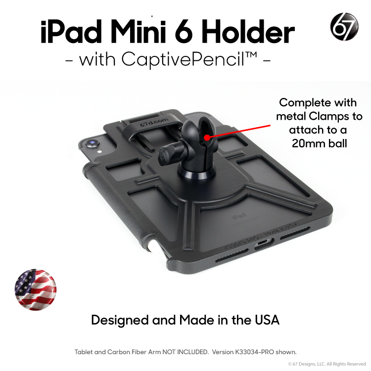 Holder for Apple iPad Mini - with CaptivePencil