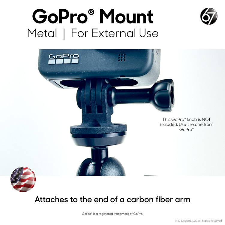 Metal Action Camera Mount with 3 Finger Adapter