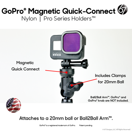 GoPro® Magnetic Quick-Connect Camera Mounts