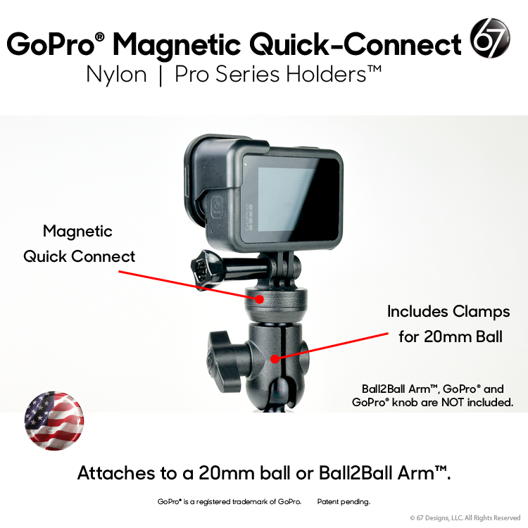 GoPro® Magnetic Quick-Connect Camera Mounts