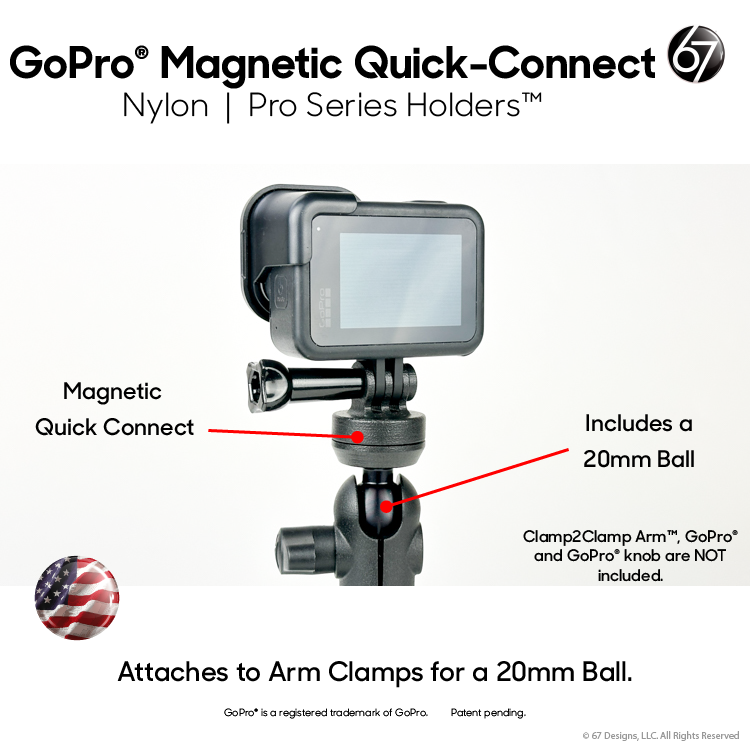 GoPro® Magnetic Quick-Connect Camera Mounts
