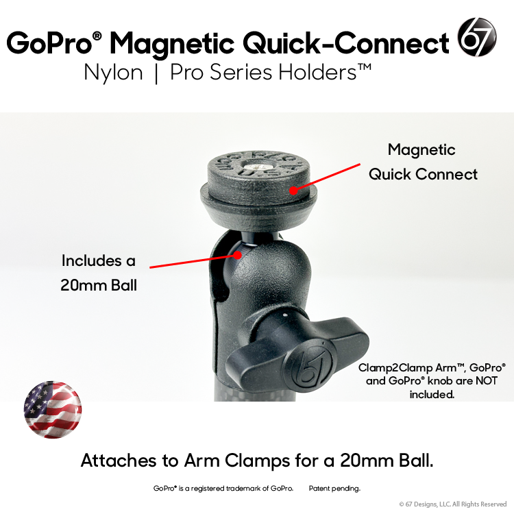 GoPro® Magnetic Quick-Connect Camera Mounts