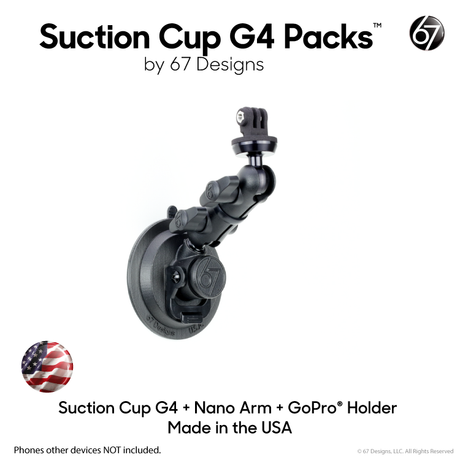 Suction Cup G4 Packs with Arms and Holders