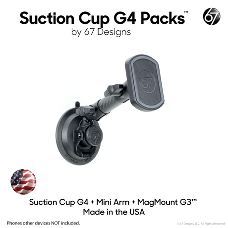 Suction Cup G4 Packs with Arms and Holders