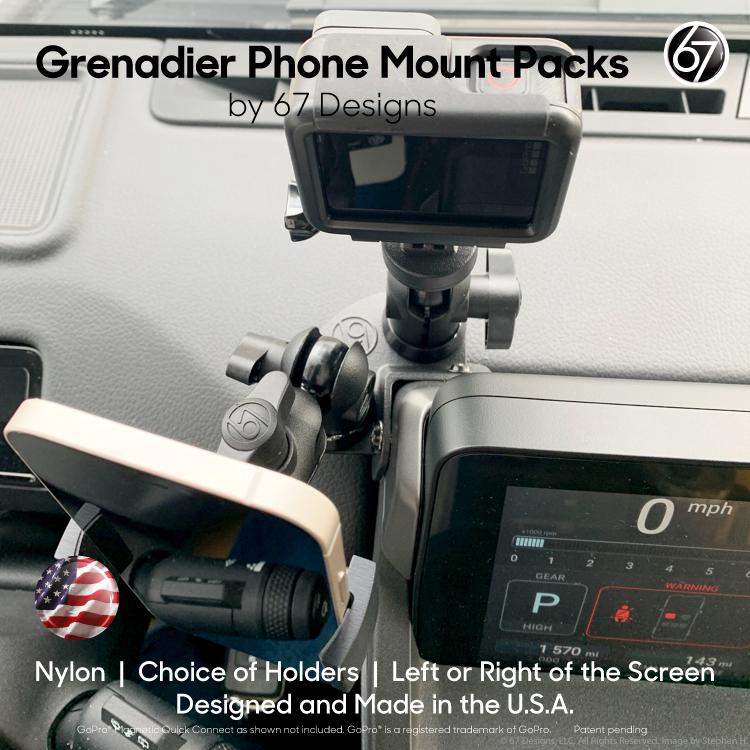 Grenadier (2024+) Phone Mount Packs
