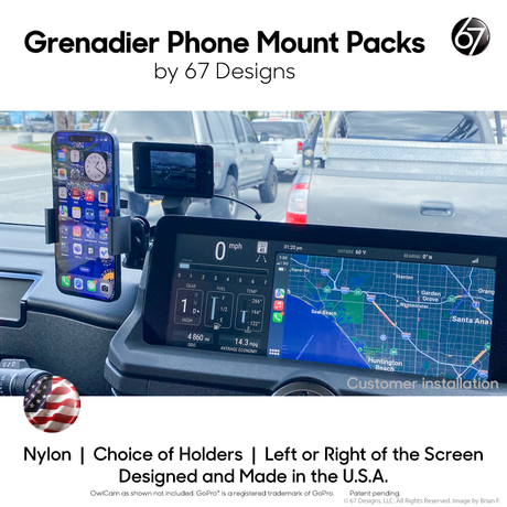 Grenadier (2024+) Phone Mount Packs