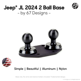 Jeep JL 4xe Gladiator 2024 Base with 2 x 20mm Simple Ball Mounts