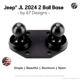 Jeep JL 4xe Gladiator 2024 Base with 2 x 20mm Simple Ball Mounts