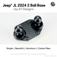 Jeep JL 4xe Gladiator 2024 Base with 2 x 20mm Simple Ball Mounts