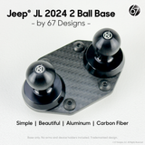 Jeep JL 4xe Gladiator 2024 Base with 2 x 20mm Simple Ball Mounts