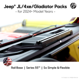 Jeep® GladiatorRail™ (2024+) Series 55 Rail + Trackballs Packs