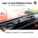 Jeep® GladiatorRail™ (2024+) Series 55 Rail + Trackballs Packs