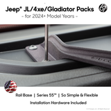 Jeep® GladiatorRail™ (2024+) Series 55 Rail + Trackballs Packs