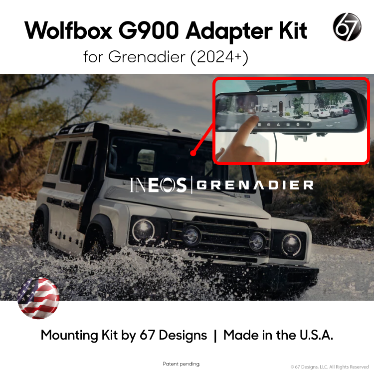 Wolfbox G900 Mirror Mounting Kit for Grenadier (2024+)