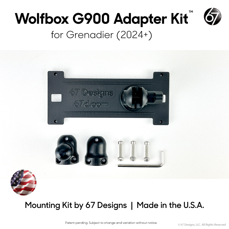 Wolfbox G900 Mirror Mounting Kit for Grenadier (2024+)