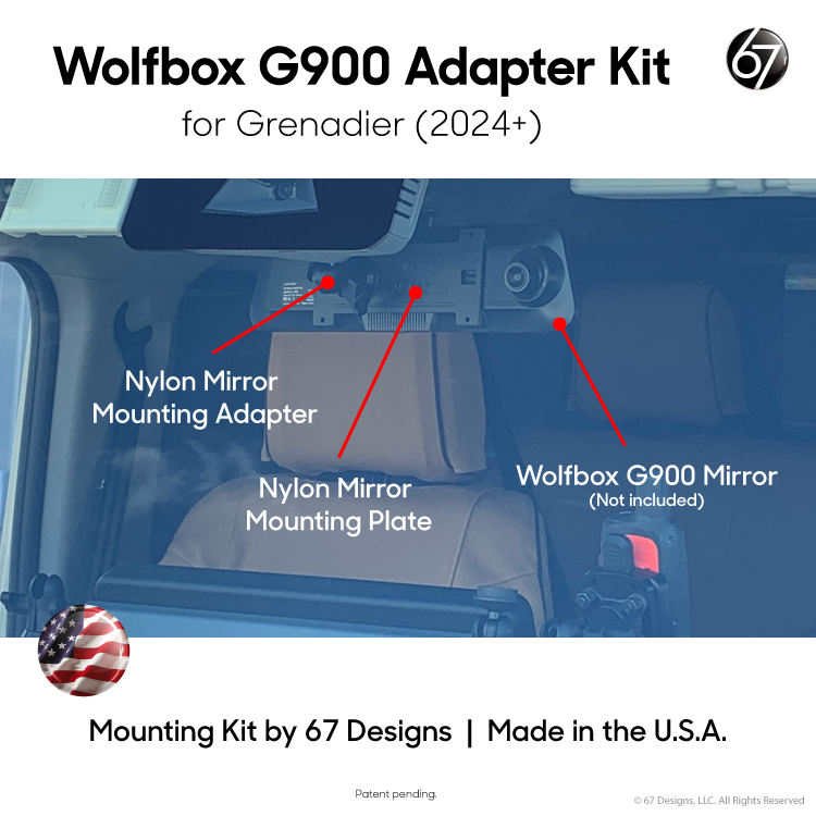 Wolfbox G900 Mirror Mounting Kit for Grenadier (2024+)