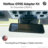 Wolfbox G900 Mirror Mounting Kit for Grenadier (2024+)