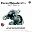 Diamond Plate Alternative - 2 Holes