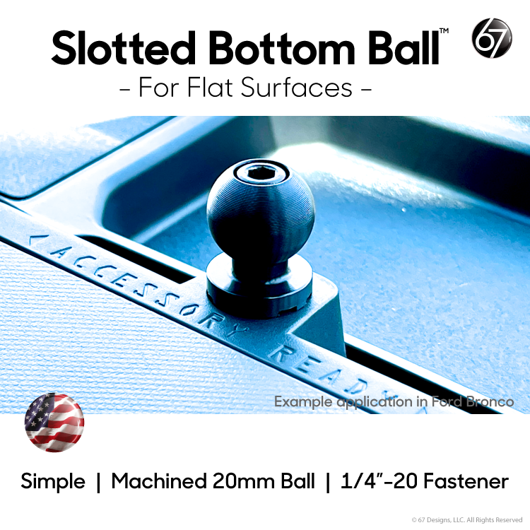 Slotted Bottom Ball - 20MM by 67 Designs