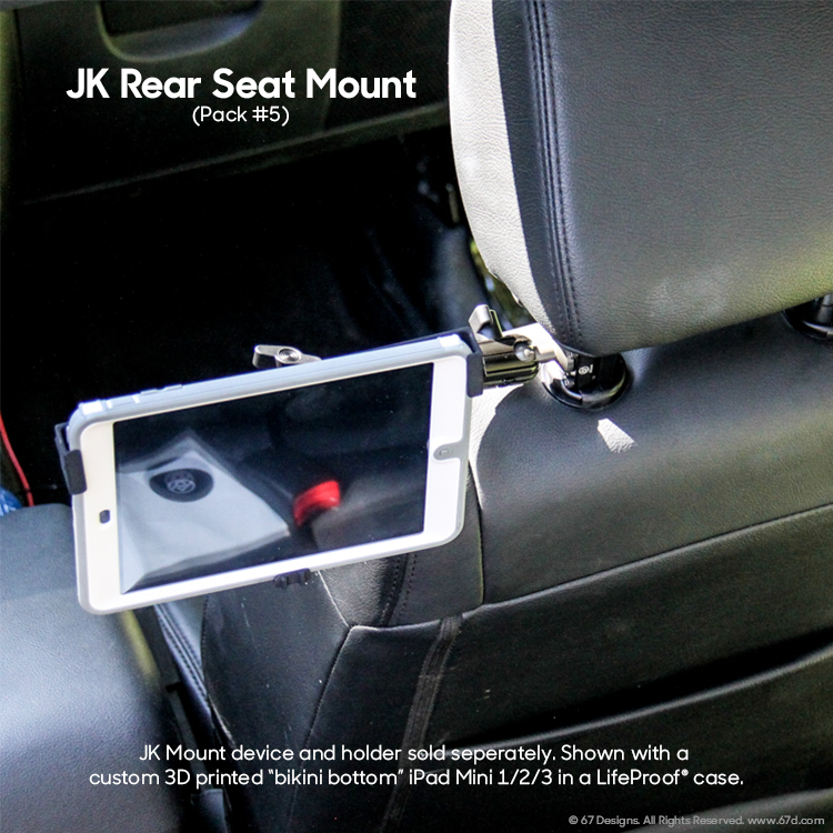 JK Rear Seat Mount - Do not forget to add a device holder to your order!