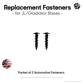 Extra Fasteners for the JL / Gladiator Bases