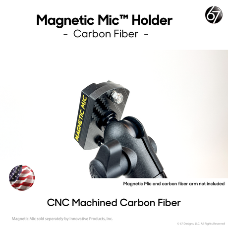 Magnetic Mic Holder - Carbon Fiber